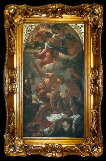 framed  Johann Carl Loth Martyrdom of Saint Gerard Sagredo, ta009-2